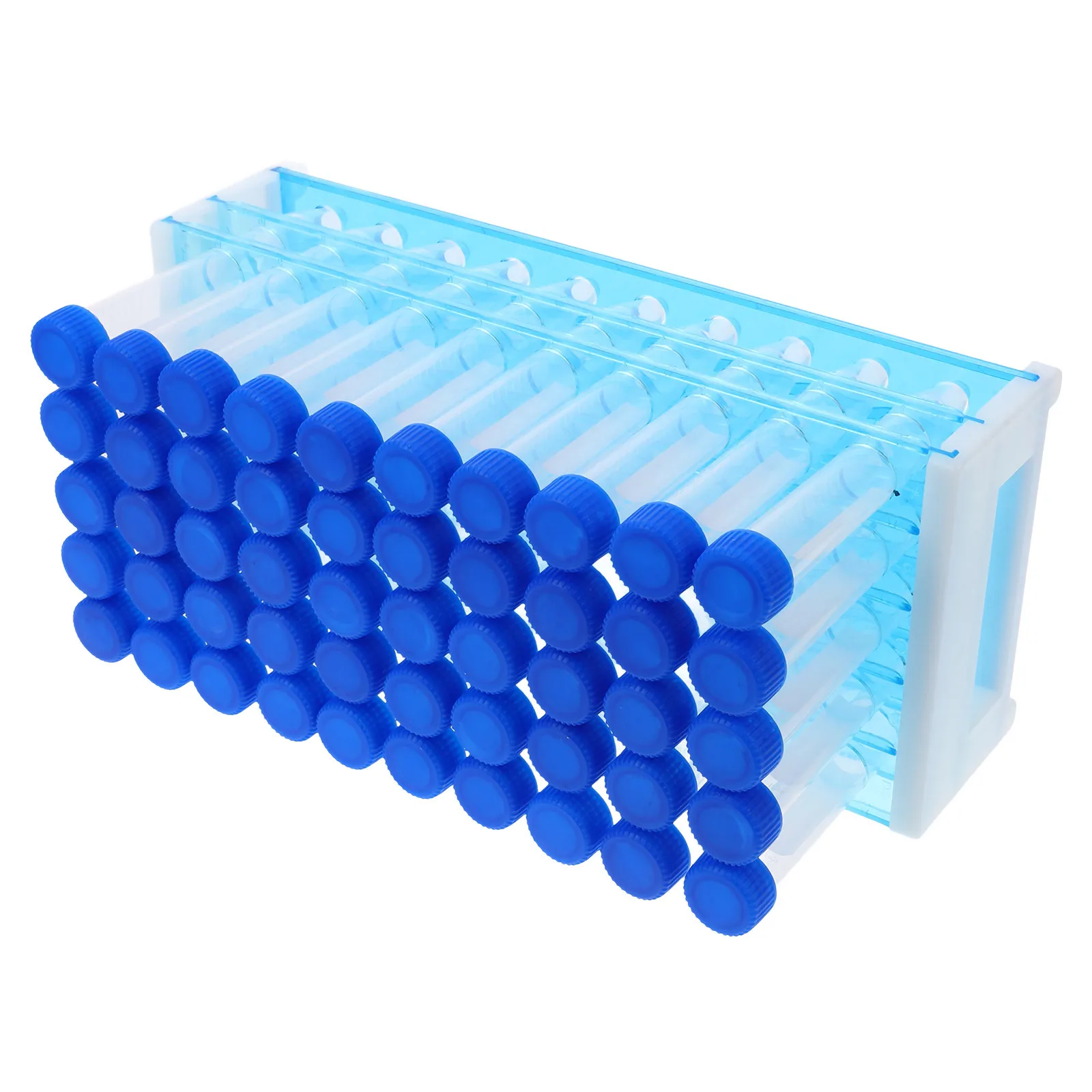 

100Pcs Tube Set 15ml Plastic Test Tubes Screw Cap for Laboratory Analysis Experiment Science Tube Rack Included