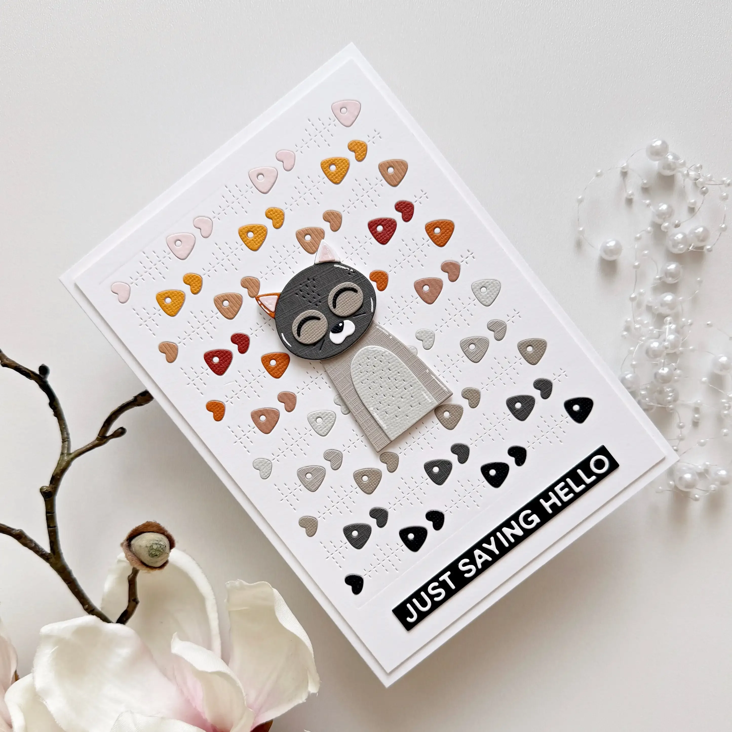 Cutting DiesSilly Owl Cat Congrats on Everything Flowers Fishbone Dog  Metal Silicone Stamps Scrapbooking Stencil Photo Album view 4