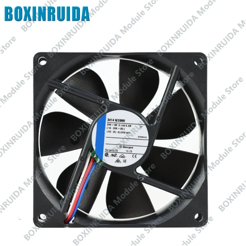 Brand new original 3414N/39HH compact axial flow cabinet cooling fan 92 * 92 * 25.4mm 24V