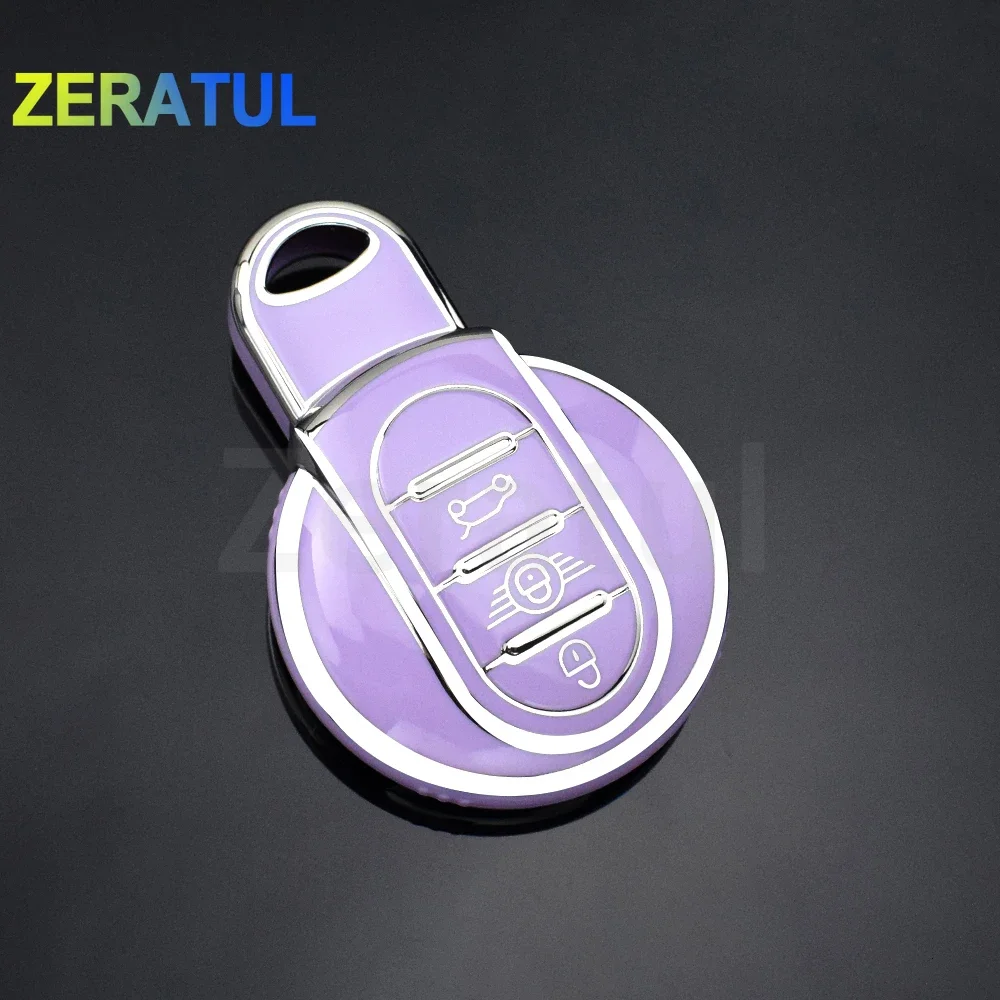 Soft TPU Car Key Case Cover for BMW Mini COOPERS ONE JCW F56 F55 F54 F57 F60 S Roadster Keyless Auto Shell Fob Holder Protector