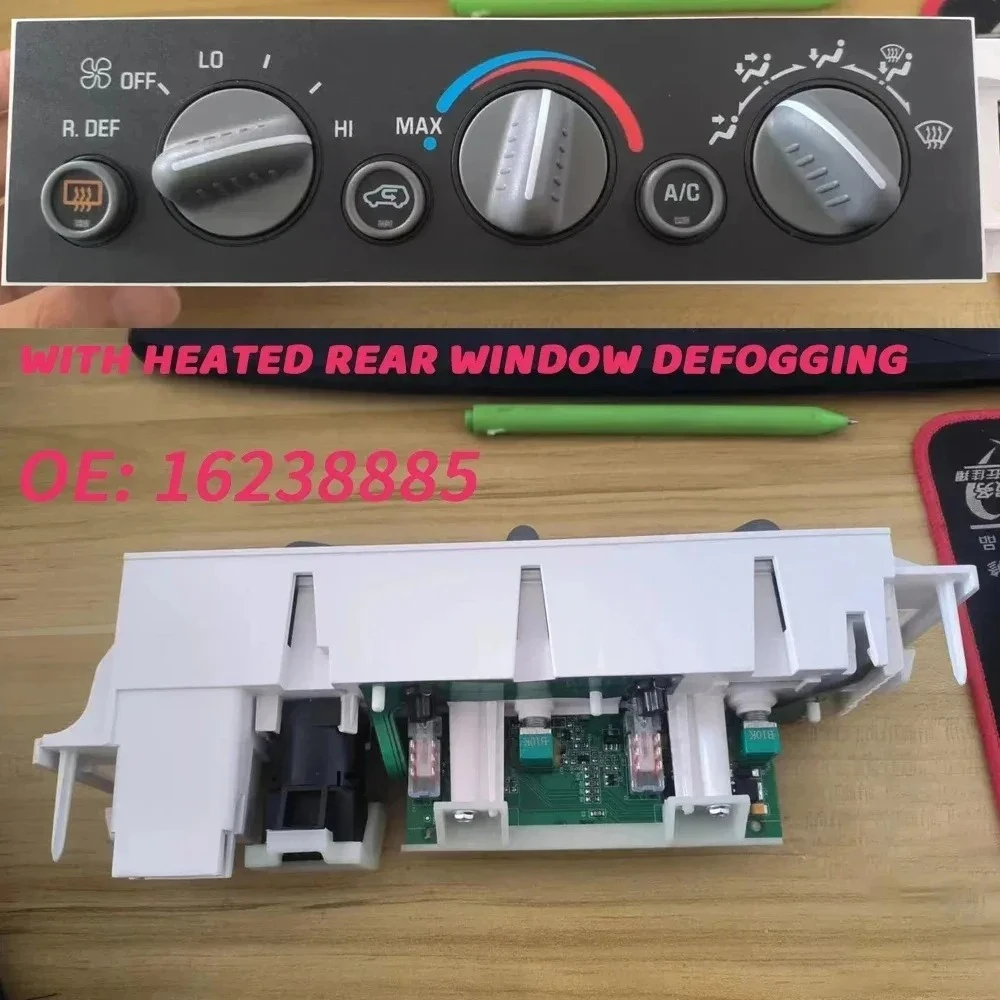 Interruptor de Descongelación Trasero para Control de Climatización de Aire Acondicionado para Chevrolet Tahoe Suburban C1500 C2