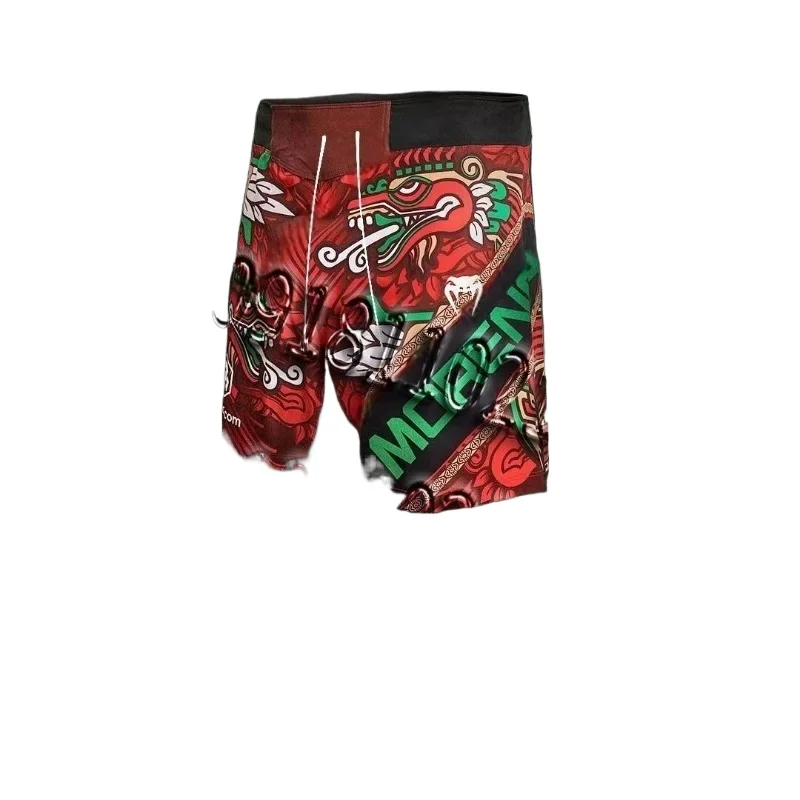 

MOTO2025 Men's New Quick-drying Shorts U F C Fitness Breathable Sports Comfortable Sweat-absorbing Shorts Fighting Boxing Shorts