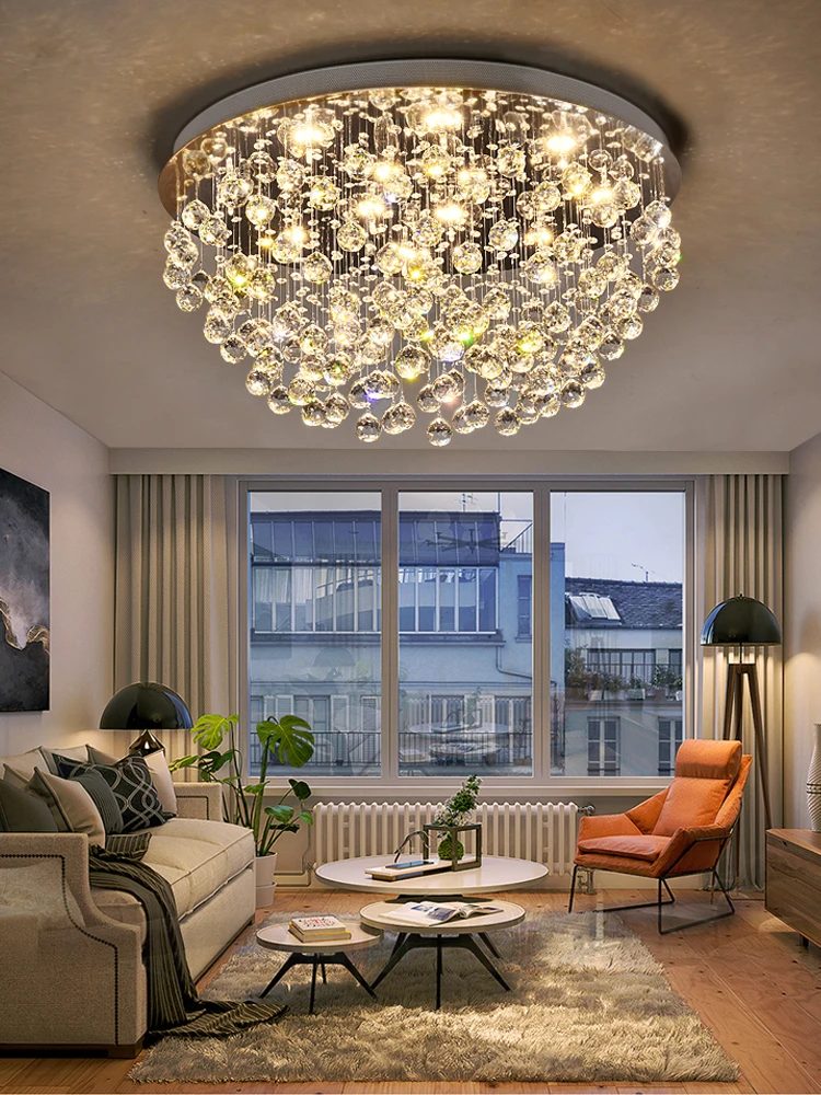 

Hanging Lamps for Ceiling Crystal Chandelier Lighting Modern Luxury Ceiling Lamp for the Living room LED Chandeliers for Bedroom