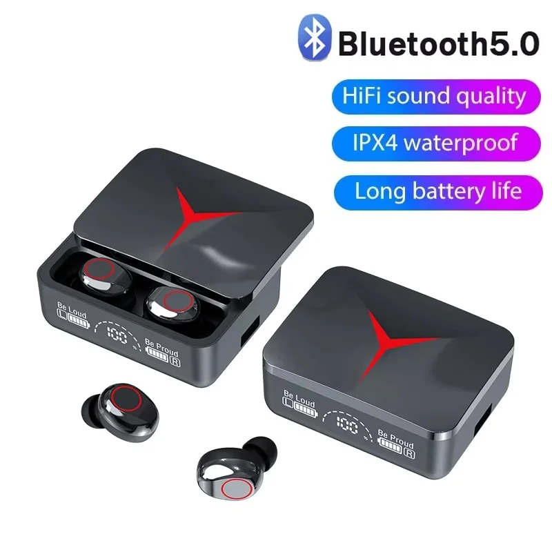 M90 Wireless Headphones TWS Bluetooth 5.3 Earphones Touch Control Gaming Headset With Mic Bluetooth Headphones Pack Music Player