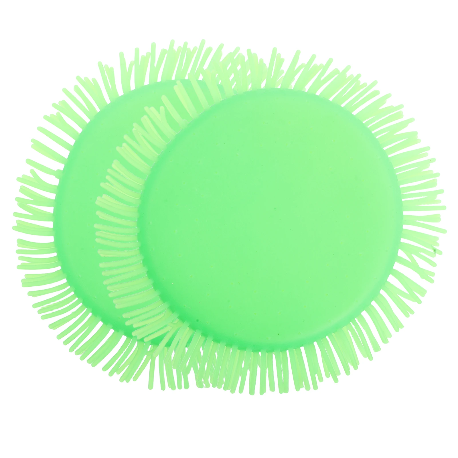 

2 Pcs Water-absorbing Pool Disc Fun Toys Beach Flying Discs Sponge for Playground Parent-child