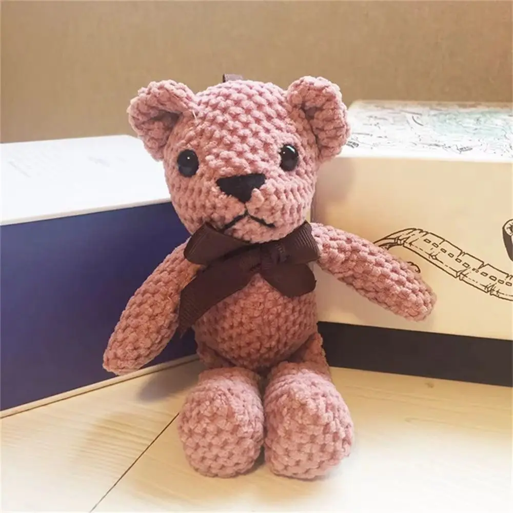 Cute Style Soft Stuffed Pineapple Bear Super Cute Creative Design Mini Bear Mini Size Stuffed Bear Keychain Children Gift