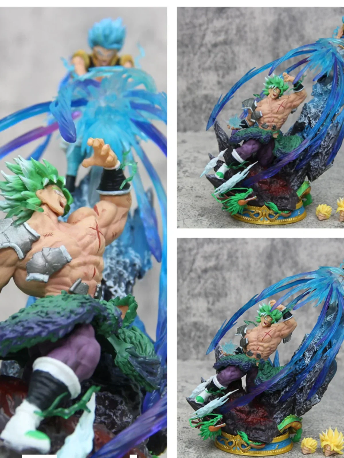 Figurine Dragon Ball DBZ Gogeta Vs Broly de 20cm en PVC, Modèle de Statue de Collection, Jouet de Décoration, Cadeau pour Enfant