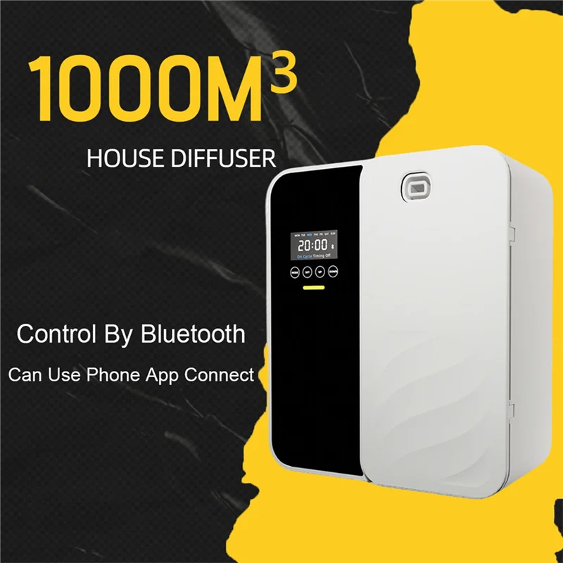 A66Z Essential Oil Diffuser Aroma Diffuser 500Ml Large Tank Silent Humidifier With LED Night Light For Home US Plug