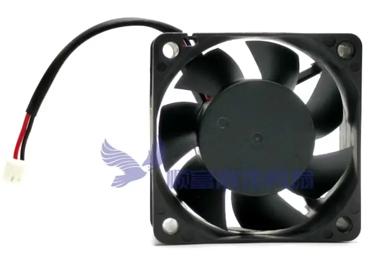 EVERFLOW-ventilador de refrigeración de servidor de 2 cables, R246025BU, DC 24V, 0.25A, 60x60x25mm