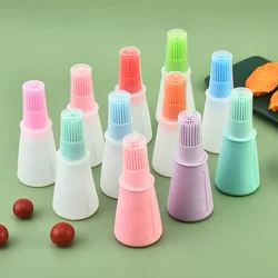 Silicone grease bottle brush with lid barbecue brush Sauce brush butter brush Kitchen tools wholesale