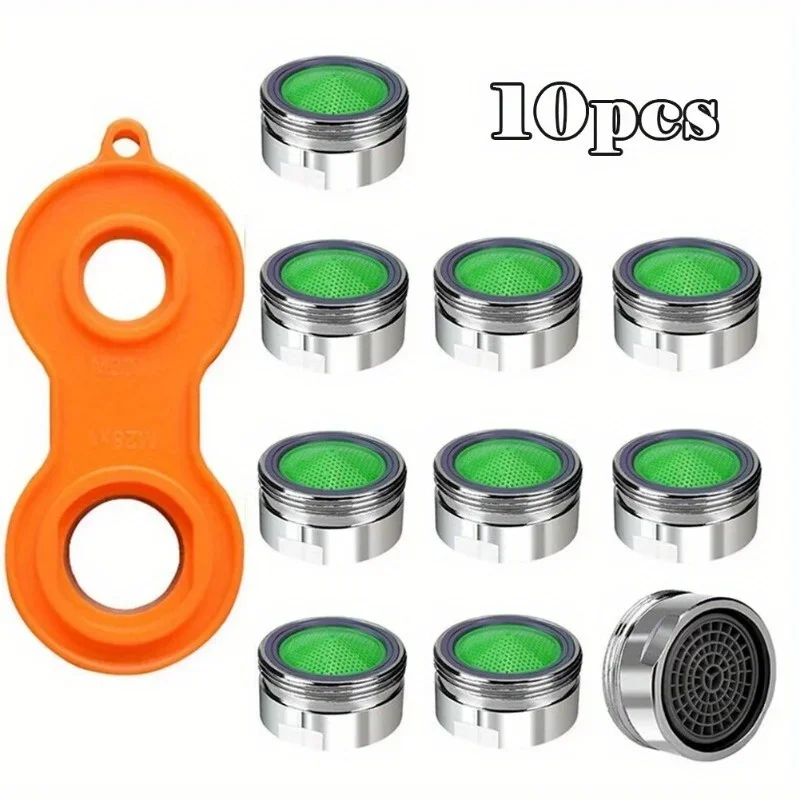 

Water Saving Faucet Aerator with Replaceable Filter - Suitable for Kitchen and Bathroom Faucets