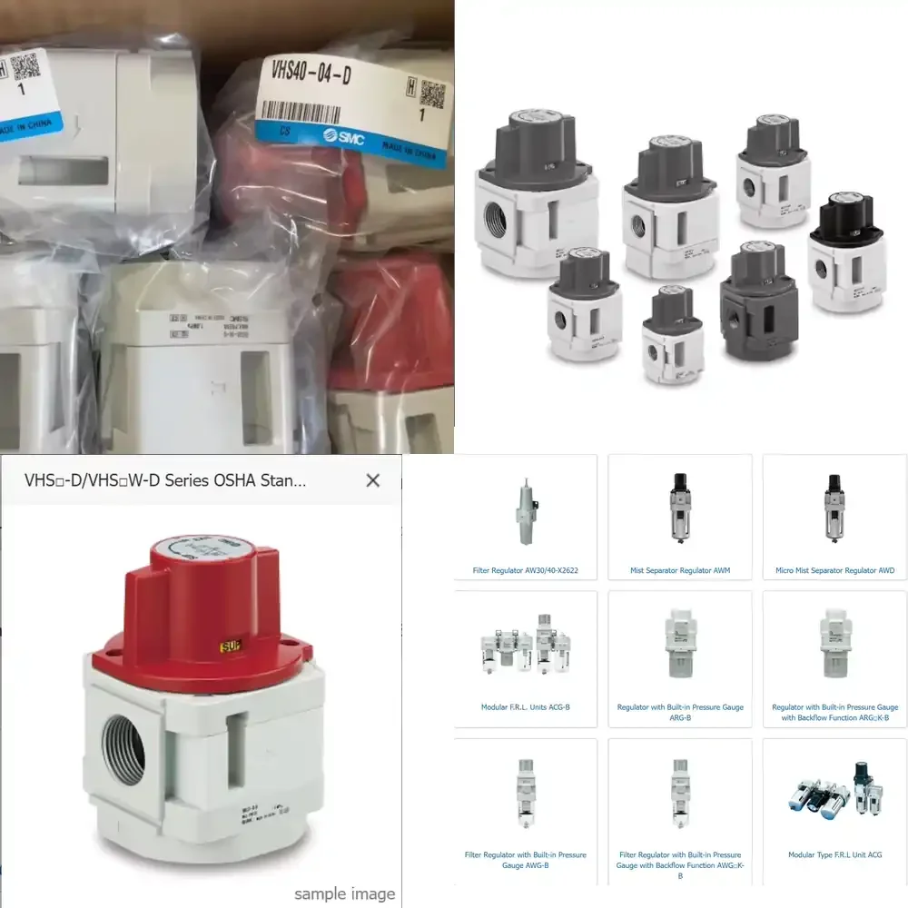 

SMC VHS40-04-D Genuine Authentic 3-Port Cylinder Locking Holes Single/Double Action OSHA Standard Pneumatic Parts