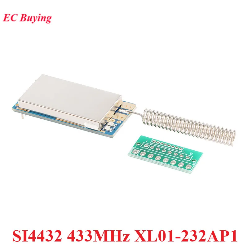 SI4432 433MHz Wireless Serial Transceiver Module 433 mhz Transmitter Receiver Board SI4432 Wifi Transmission UART TTL XL01-232AP