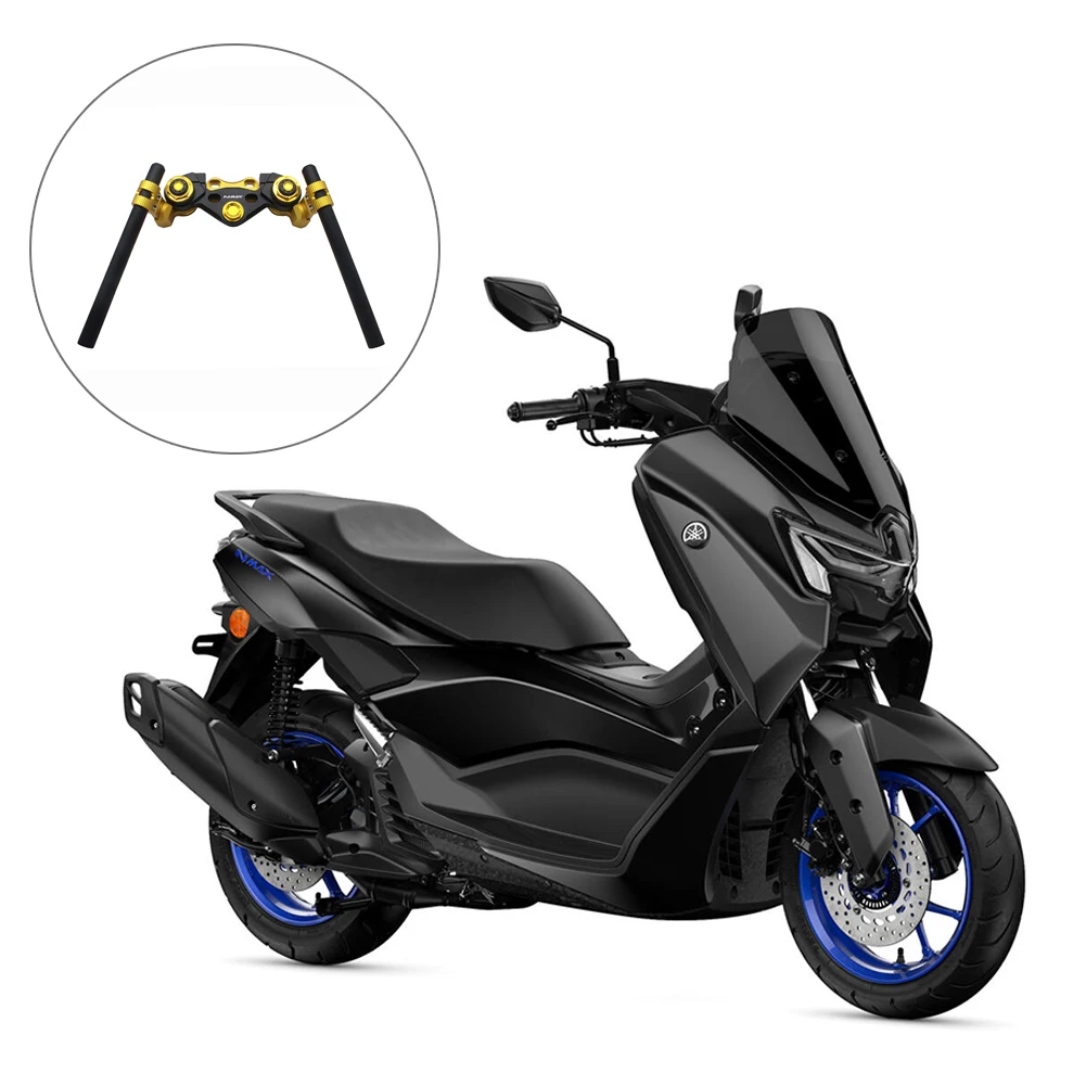 

SEMSPEED Motorcycle Handlebar For Yamaha NMAX 125/155 2025 N-MAX 2016-2024 Clip-On Handlebar Fork Tube Adjustable Racing Style
