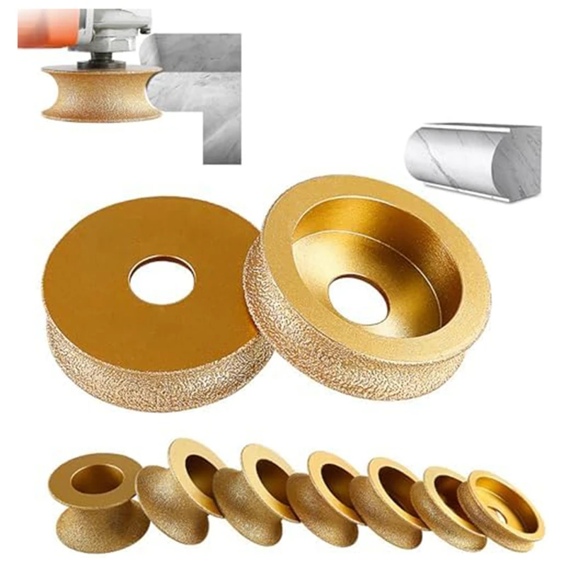 

B-Est Edge Diamond Grinding Wheel, 3 Inch Profile Hand Diamond Wheel, Round Dry Vacuum Brazed Diamond Grinding Wheel