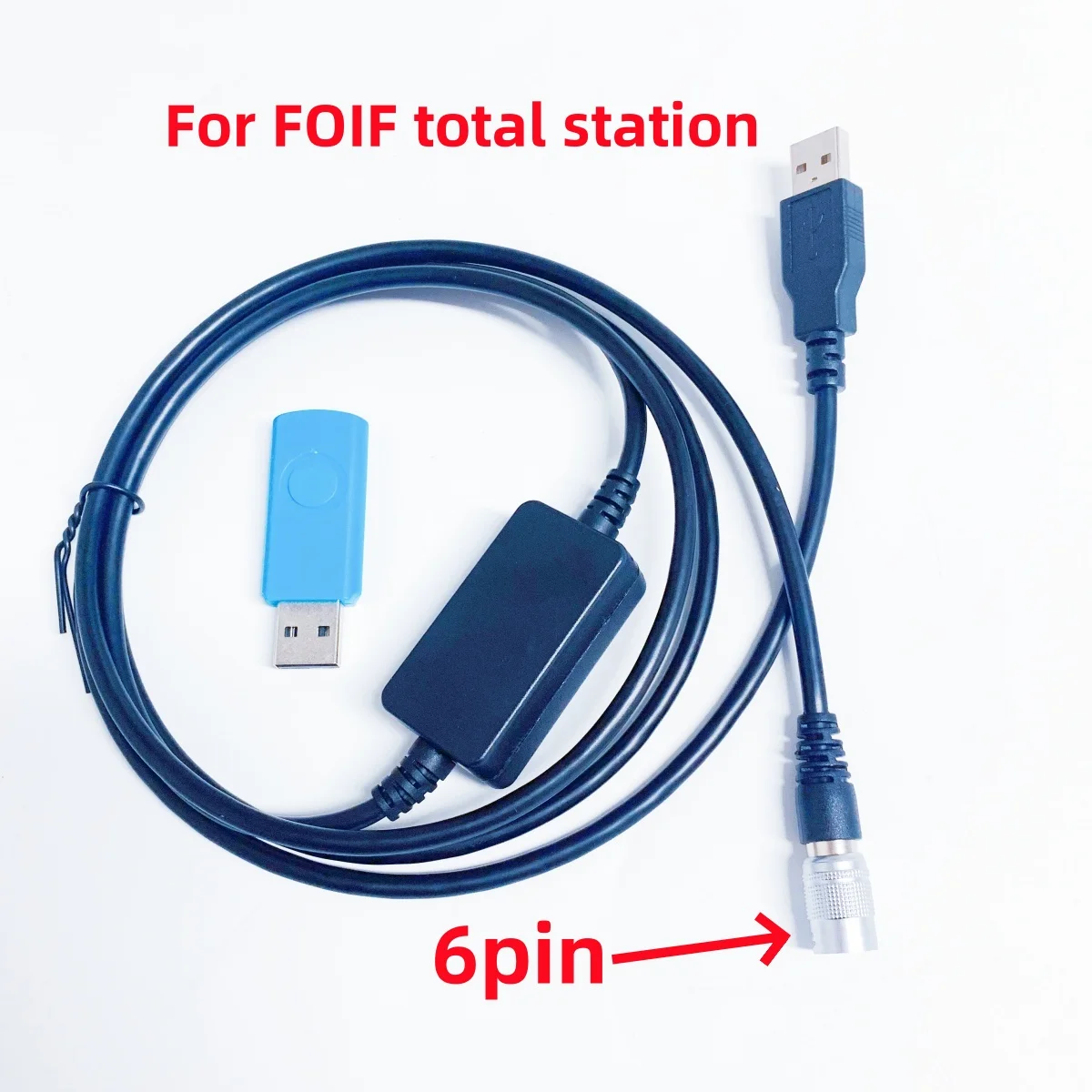 

USB-кабель для загрузки данных, совместимый с Windows 7, 8, 10, 11 XP для тахеометра FOIF