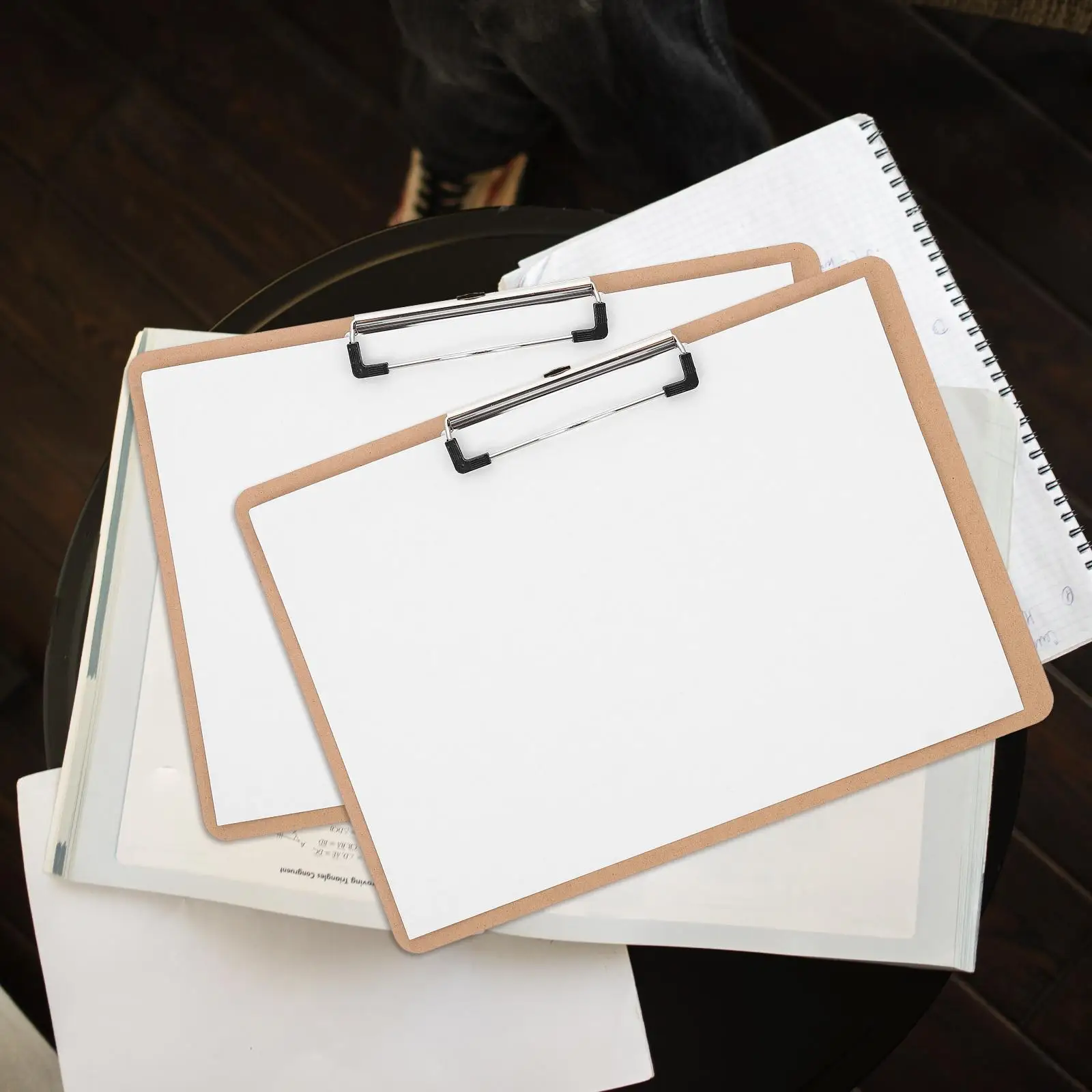 10 Pcs Clips File Adhesive Profile Metal Clipboard Work Document Holder