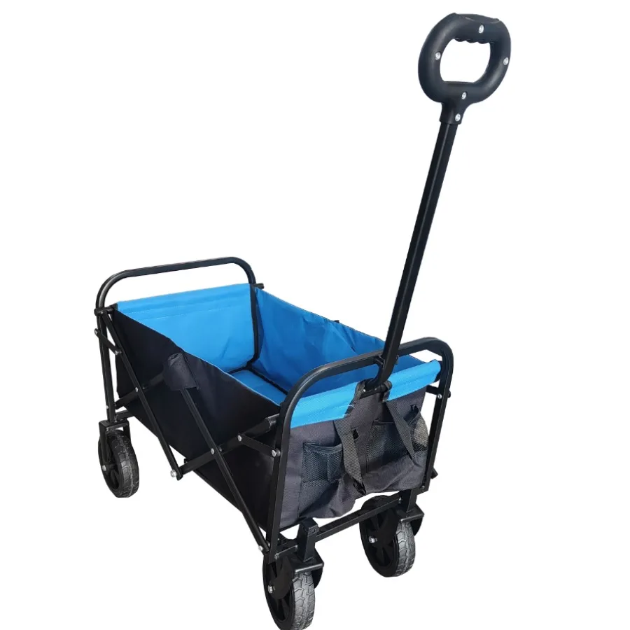 

Mini Folding Wagon Garden Cart Outdoor Camping Shopping Cart Tools Trolley
