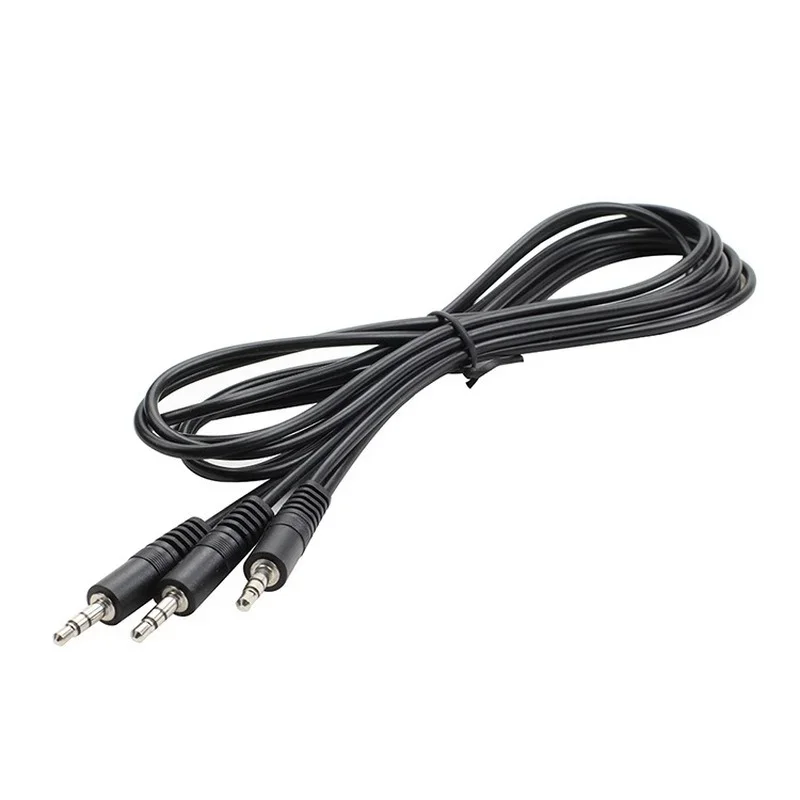 Y-spro-メス-1オスケーブルアダプター,3.5mm, 6.35mm,ジャック,ステレオオーディオ,マイク,イヤホン,ホットスプリッター