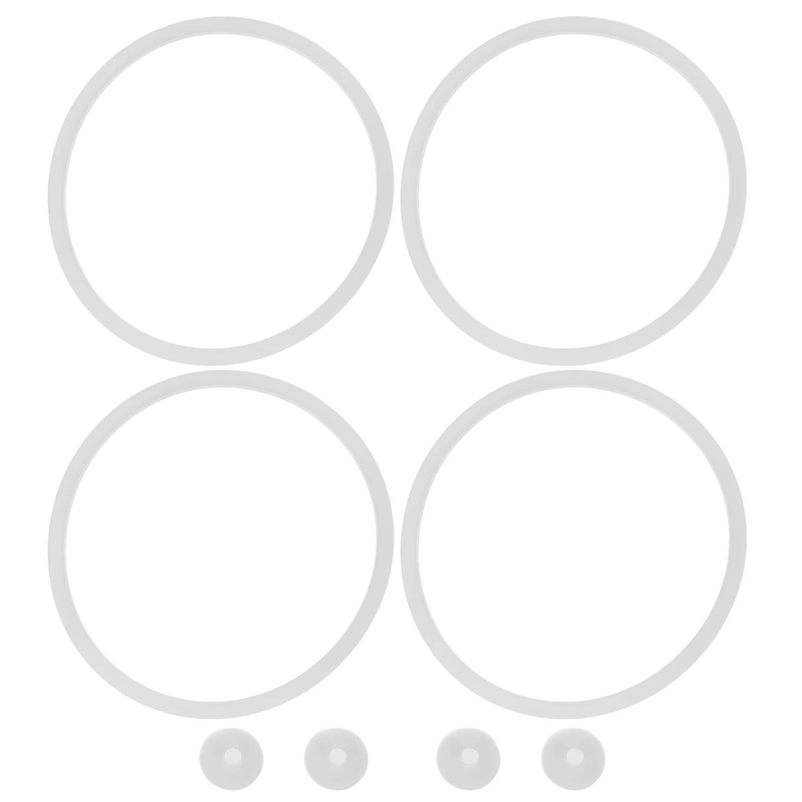 

4 Sets Insulated Lunch Box Accessories Food Container Lid Seal Seals Meal Prep Gasket Containers Gaskets Replacement