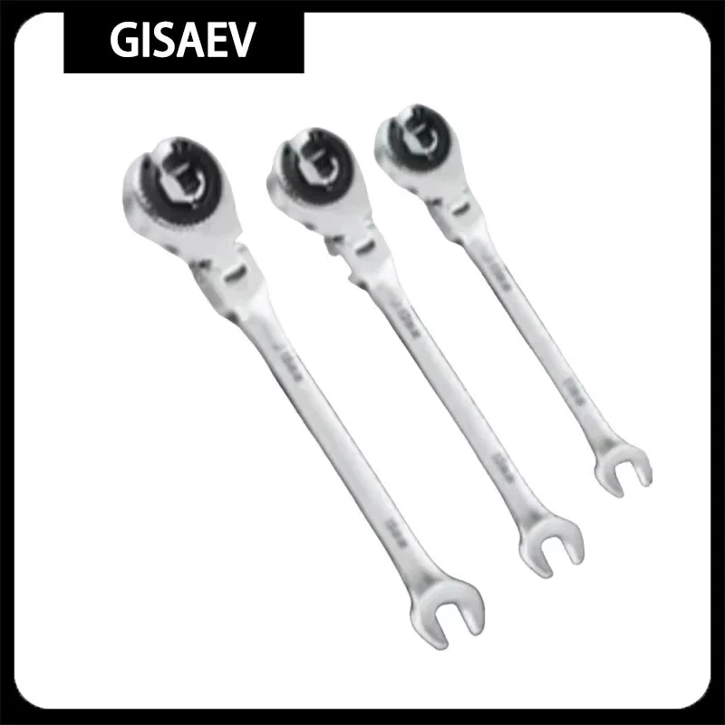 

Open-end ratchet fast fuel line wrench two-way open-end plum dual-purpose narrow space fast fuel line removal special-purpose