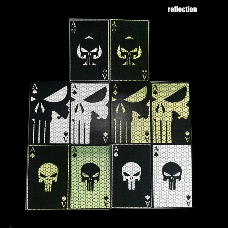 Insignia táctica As de Espadas reflectante para brazalete y mochilas - imagen 4