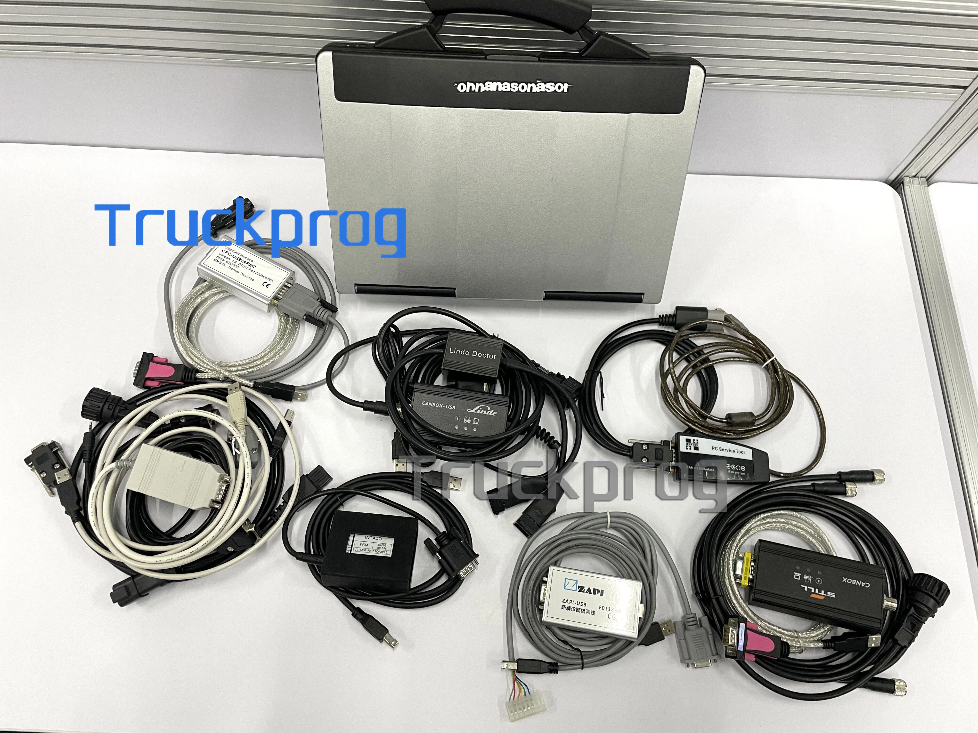 

Judit Incado box Linde canbox doctor Zapi crown Still canbox steds toyota BT hyster yale Forklift Diagnostic Tool+CF53 Laptop