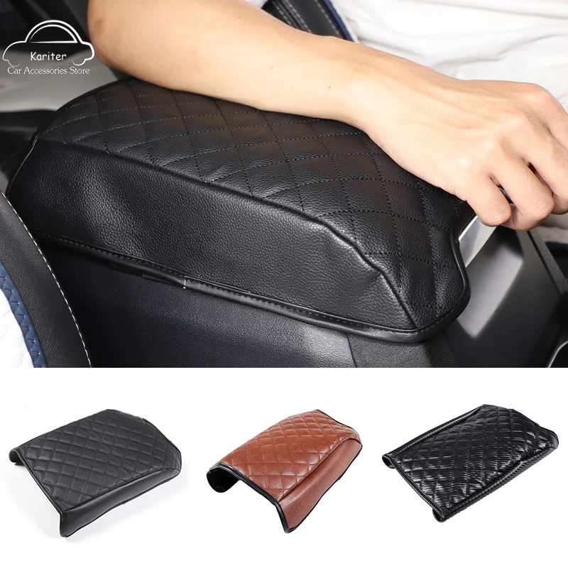 

For Land Rover Discovery 4 LR4 2010-2016 Leather Car Central Control Armrest Box Cover Car Styling Interior Accessories