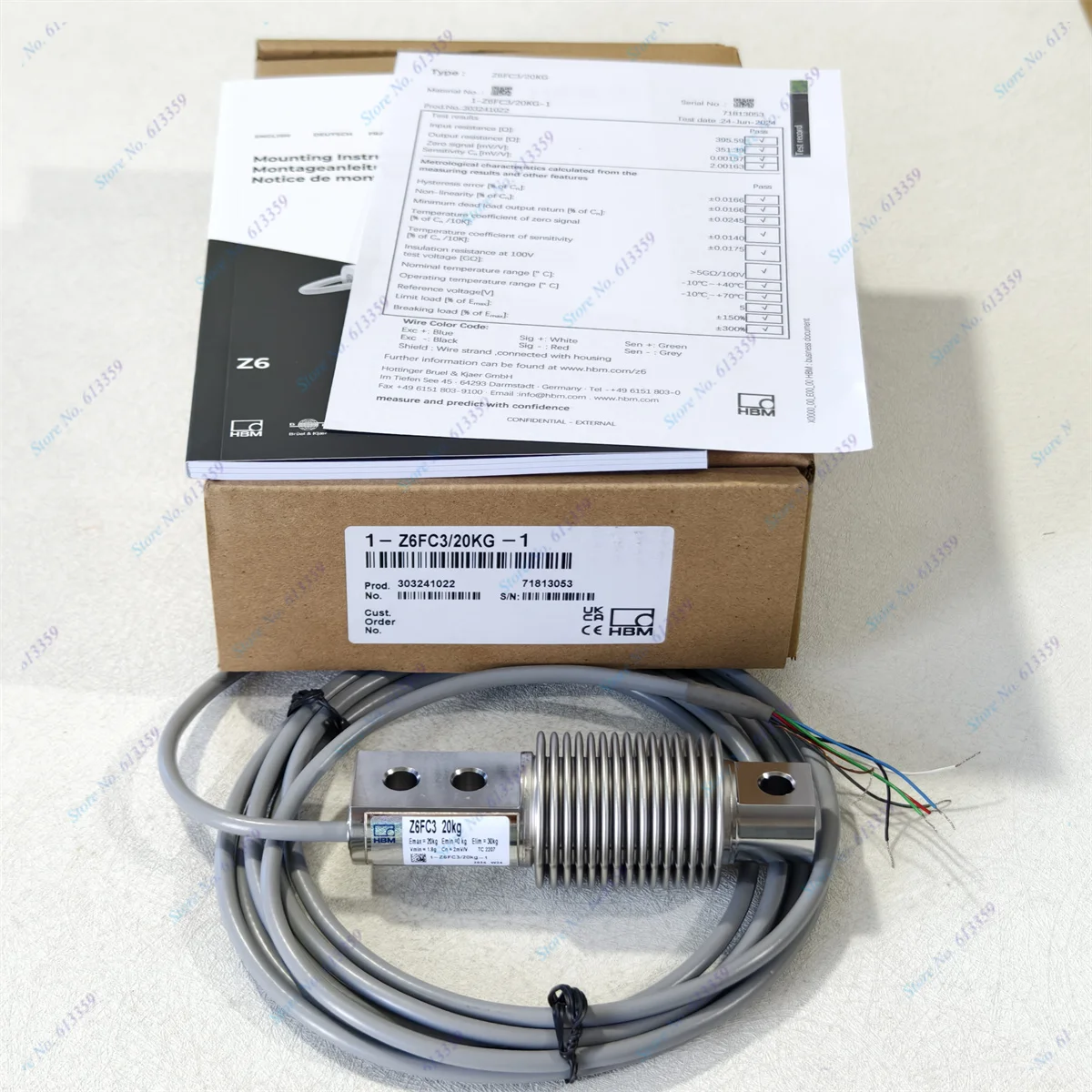 HBM Z6FC3 /20KG New  Original Load Cell weighing Sensors