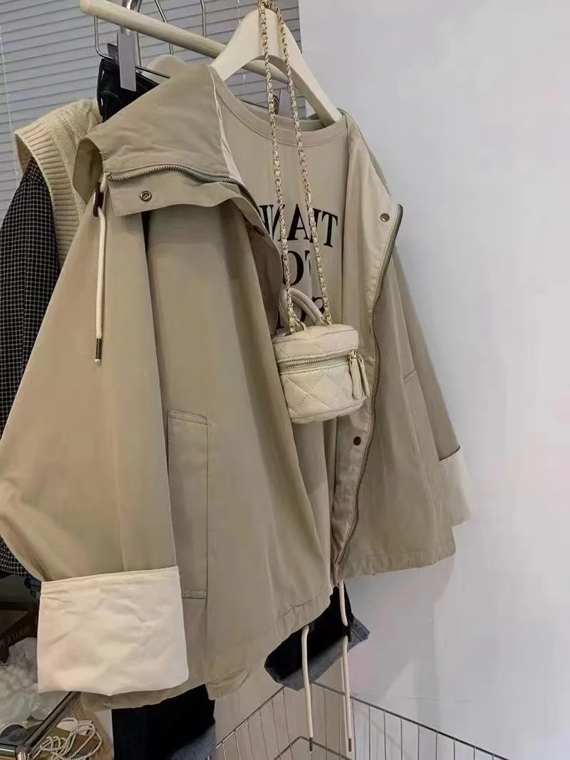 

Тренч Femme Long Roupas Femininas с вырезом на лацкане, ветровка длиной до щиколотки, большие цвета, фестивальные многослойные наряды, плиссировка