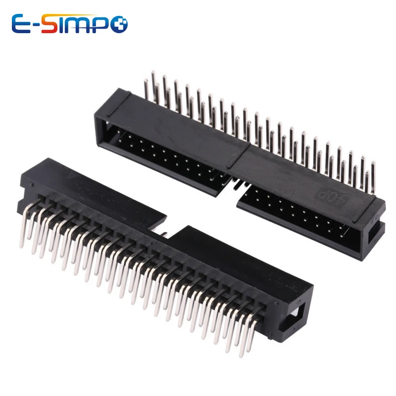 10pcs DC3 2.54mm 0.1" Pitch Straight Right Angle SMT Double Row DC3-6/8/10/20/30/40/50P ISP Male Pin IDC JTAG Socket Box Header - Image 4
