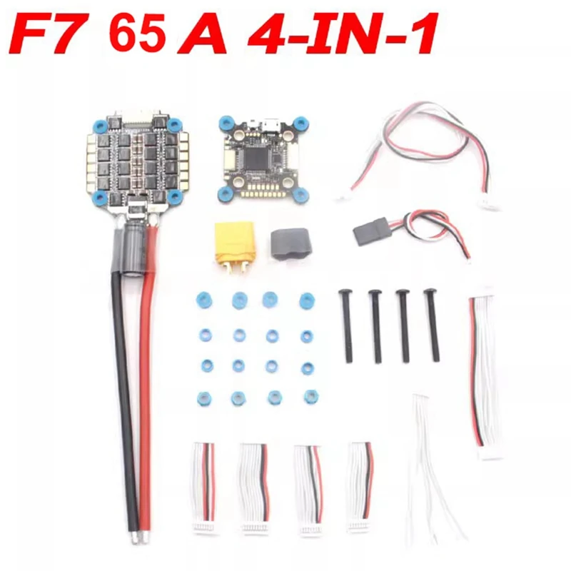 For Hobbywing Xrotor F7 Flight Controller+65A 4In1 ESC Full Kit 5V &12V Dual BEC Circuit For FPV Racing Drone Easy Install