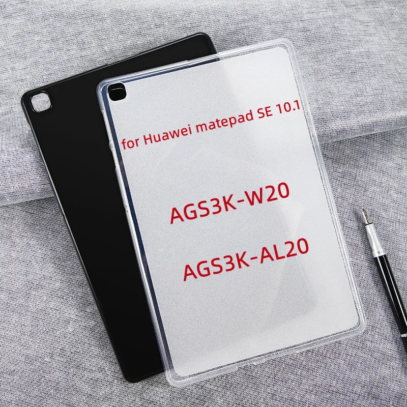 Tablet Case For Huawei MatePad SE 10.1 inch AGS3K-W20 AGS3K-AL20 TPU Silicon Transparent Cover For Huawei MatePad SE 10.1