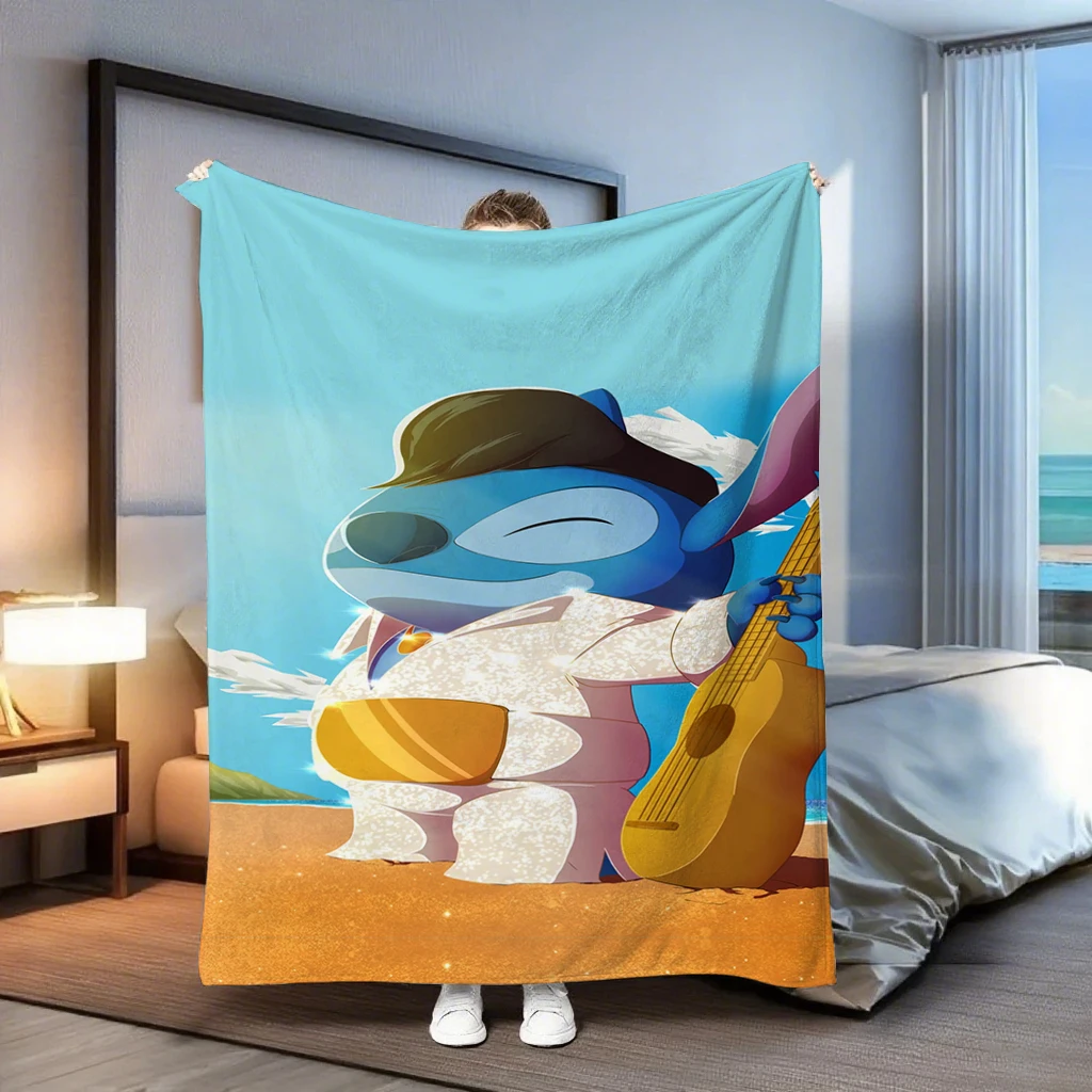 

Lilo and Stitch beach fun blanketMulti-purpose blanket suitable for office, living room, bedroom, camping and traveling.