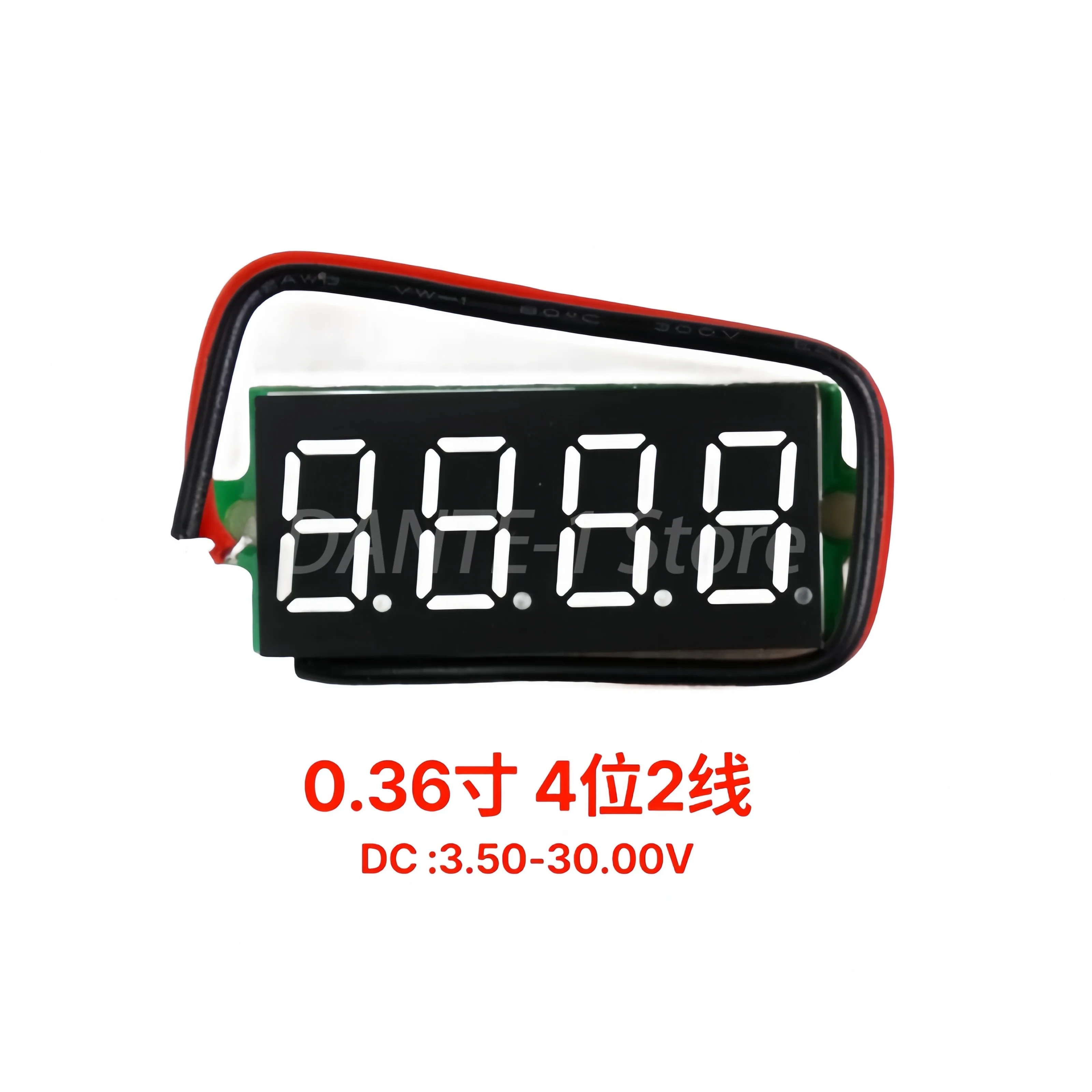 3.5-30.00V STM8 master control two-line more than three and a half digits two-line digital display digital voltage meter