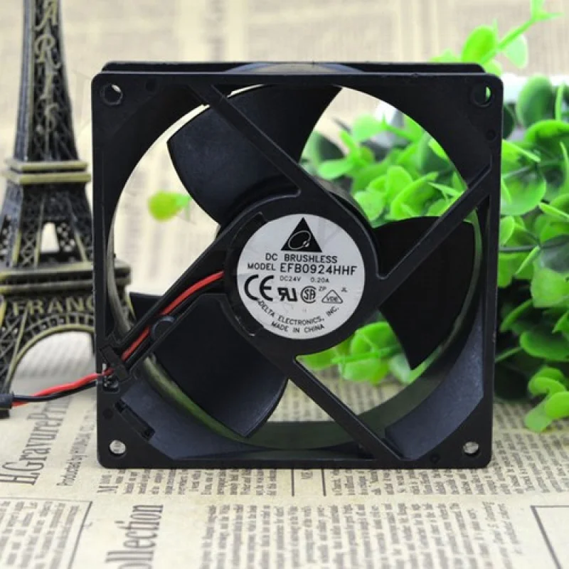 

q+1PC New for Delta EFB0924HHF DC24V 0.20A 2-wire Inverter Cooling Fan # QW.