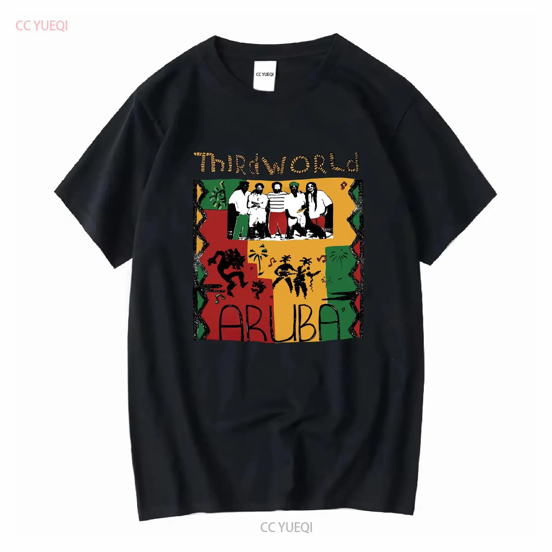 Vintage Third World Aruba Unique Colors Of Reggae Album Artwork Band T Shirt XL long sleeves vintage Washed designer clothes