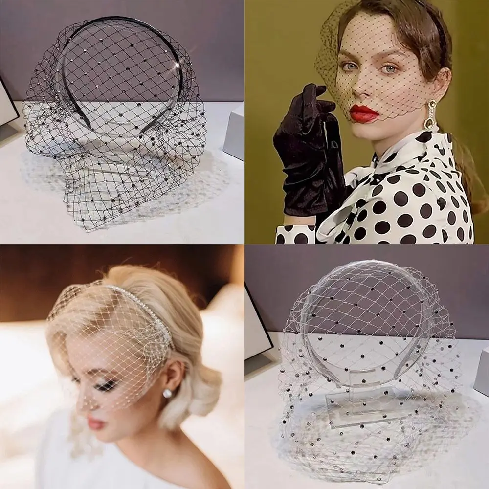 

Hair Jewelry Veil Headbands Hair Accessories Elegant Veil Hairband Women Lady Girl Hair Hoops Wedding Party Dress Headdress