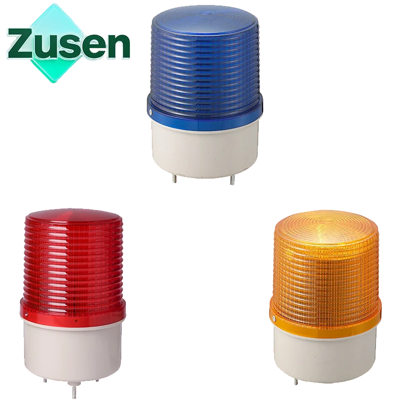 Zusen TB100-J 12V 24V 110V 220V Alarma Luz de advertencia de señal giratoria y parpadeante con sonido