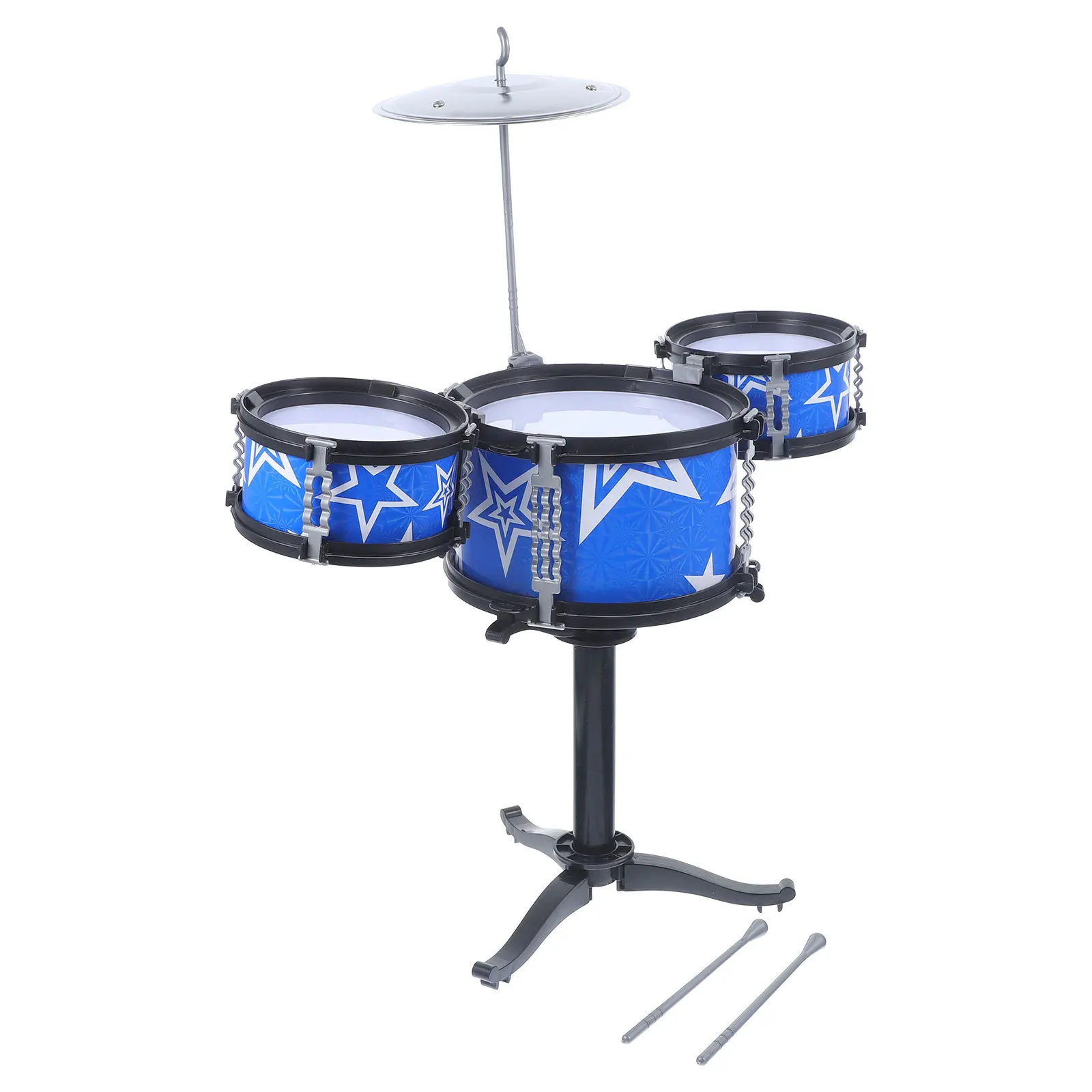 1 セット子供用ドラムセットブルーシミュレーション打楽器教育楽器マイクサウンドエフェクト感覚