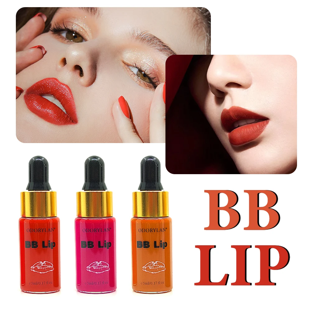 

Korean BB Lip Gloss Care Quick and Effective Essence Ampoule Set Semi-permanent Lip Makeup Long-lasting Nourishment 5ml/bottle