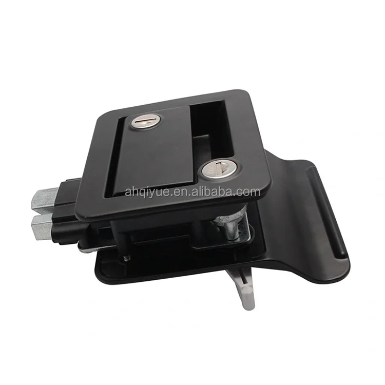 

High Quality Zinc Alloy Black Black Mechanical Door Lock with Two Keys for Off-road Camper Travel Trailer