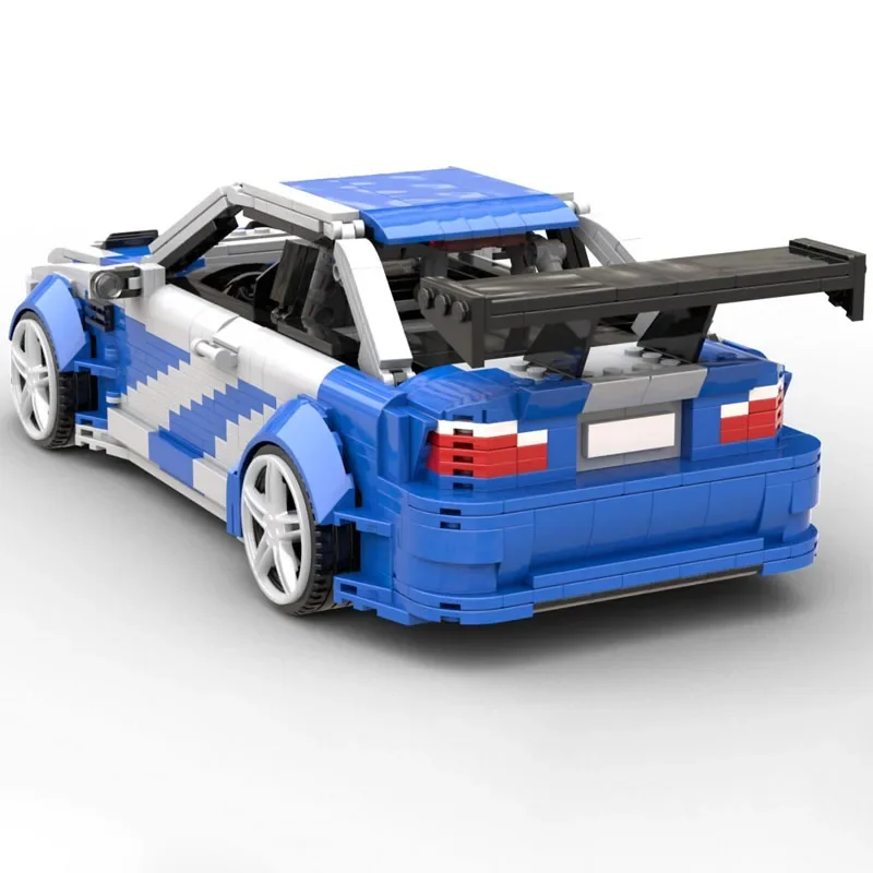 New E46 M3 GTR Need for Speed MOST WANTED Supercar Racers Vehicles MOC-140344 Building Blocks Bricks Toy Kids Boy Birthday Gifts