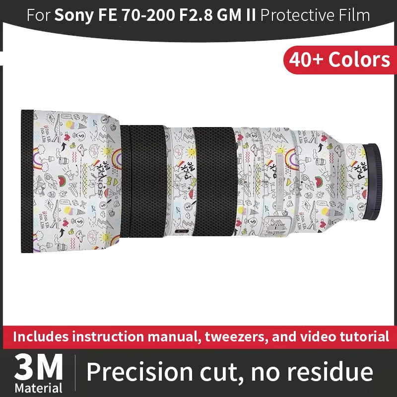 

For Sony SEL70200GM2 Skin,Sony FE 70-200 F2.8 GM II Lens Sticker,Scratch-resistant protective film, full coverage protection