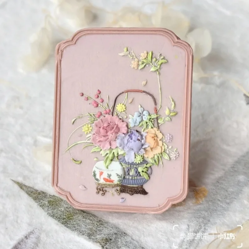 ختم ورنيش ختم إبداعي، وردة على الطراز القديم، خبز قطة لطيف، ختم فتاة منقوش، ختم، لعبة، رأس ختم نحاسي مخصص