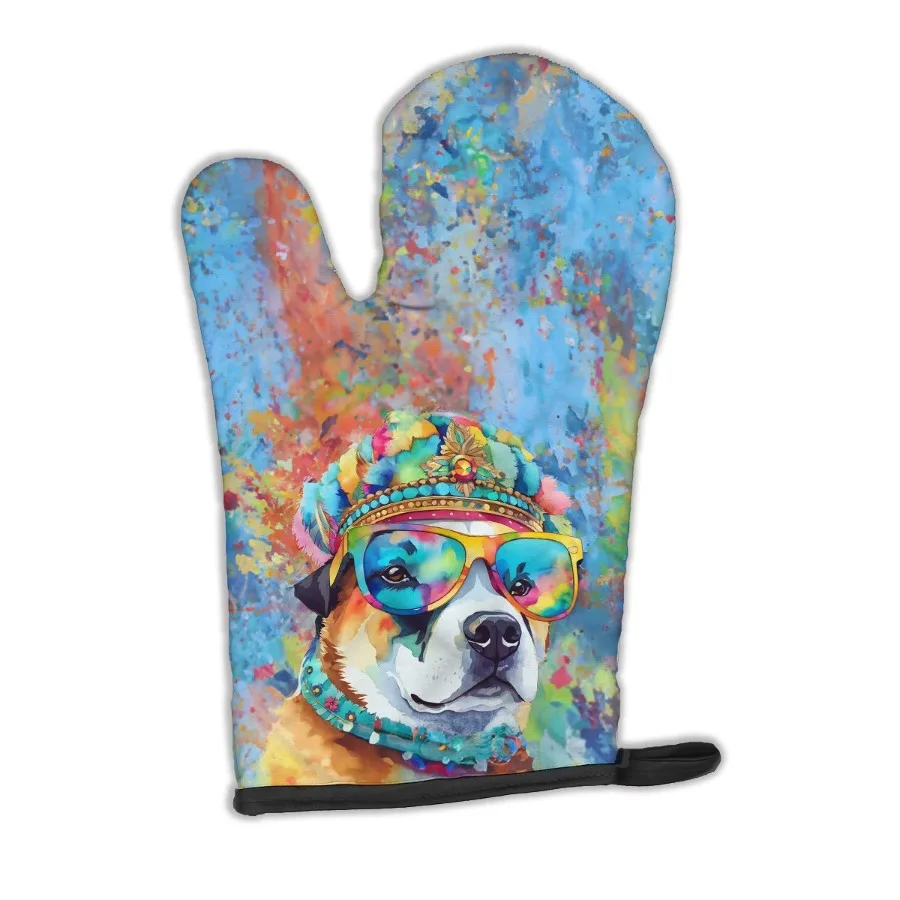 

Akita Hippie Dawg Варетка для духовки Термостойкая толстая варежка для духовки для горячих сковородок и духовки Кухонная варежка для защиты рук Перчатка для приготовления выпечки
