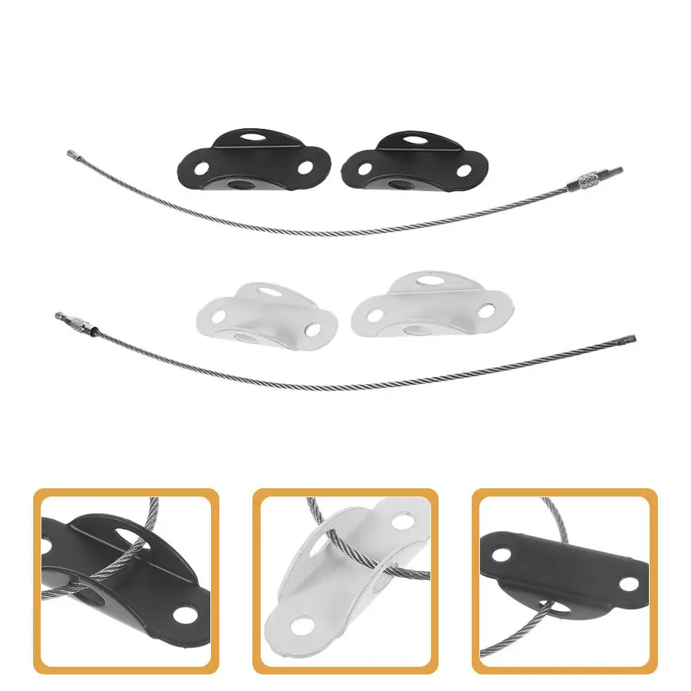 1Set Furniture Anti Tip Anchors Heavy Duty Stainless Steel Baby Proofing Kit Includes Screws Dresser Cabinet Bookshelf Wall