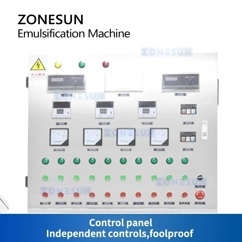 ZONESUN Emulgiermaschine Hollandaise Sauce Mayonnaise Lotion Creme Homogenisator Vakuummischung Vorbehandlungsproduktion ZS-EM300