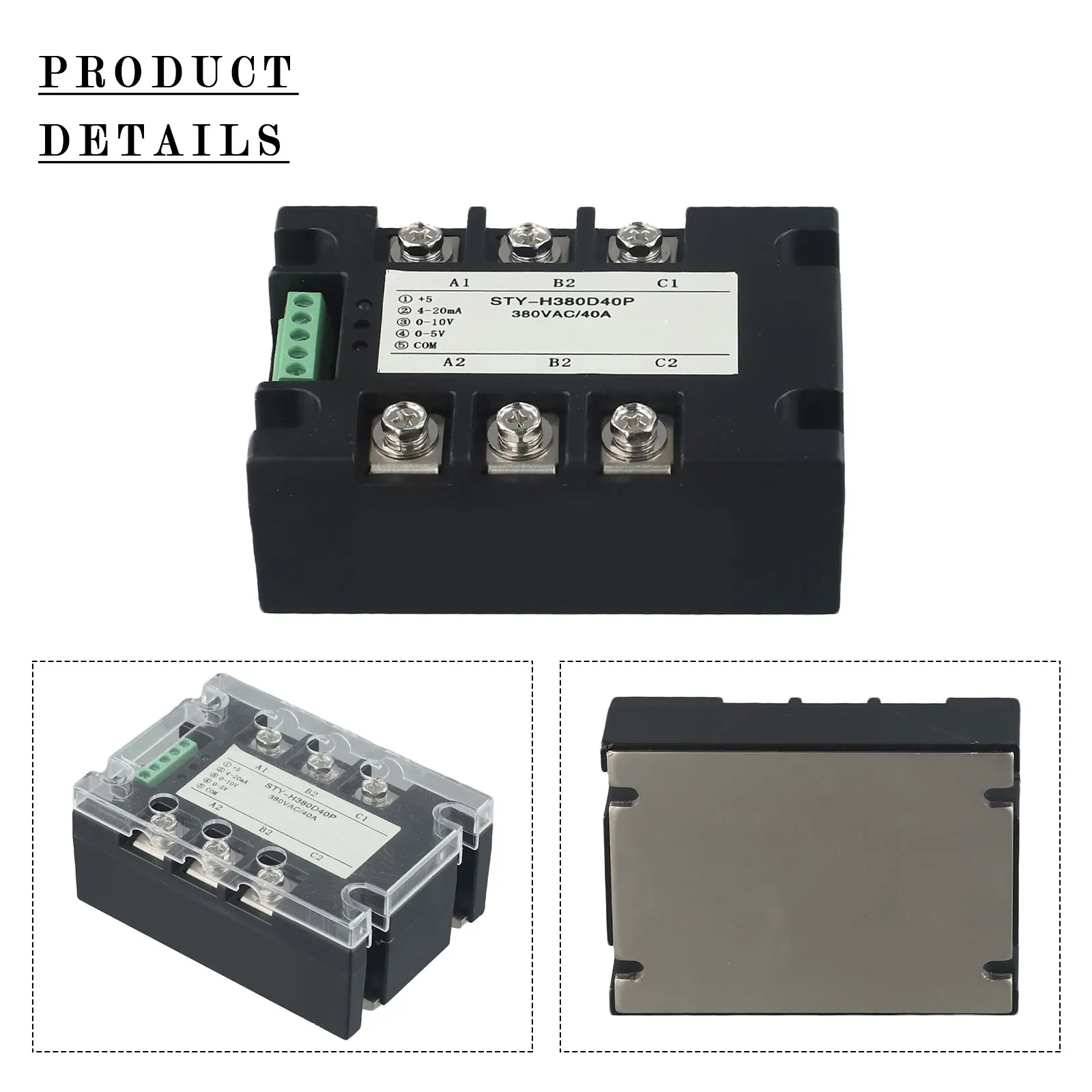 

For Food Machinery 380V Voltage Regulator Three-Phase Voltage Regulator 10K Potentiometer Fast Heat Dissipation