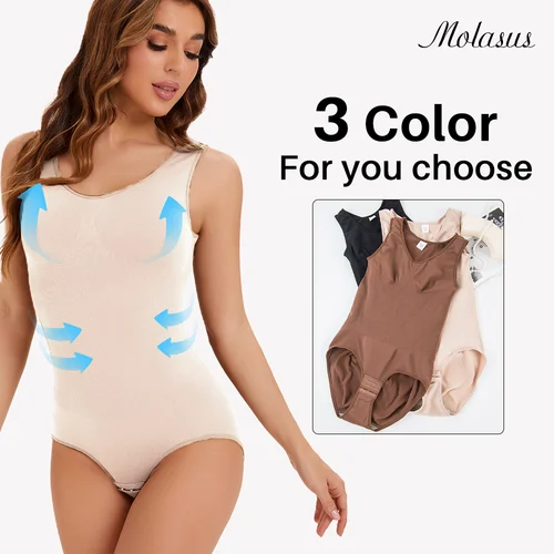 Imagen 1 del producto Body Molasus para mujer, ropa moldeadora adelgazante, corsé reductor, moldeador de cuerpo, ropa interior modeladora, bragas con Control de barriga, calzoncillos de talla grande